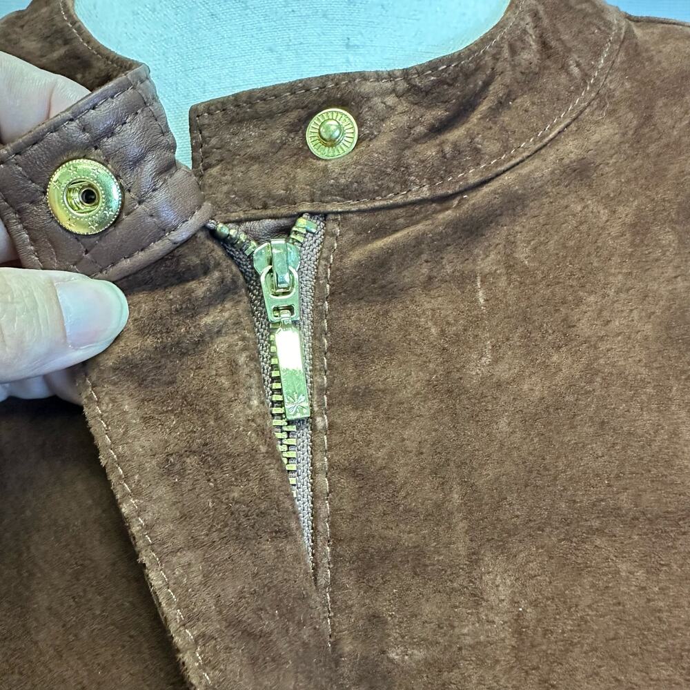 Isaac Mizrahi Live! Genuine Leather Quilted Jacket - Size 18W - Picture 8 of 12